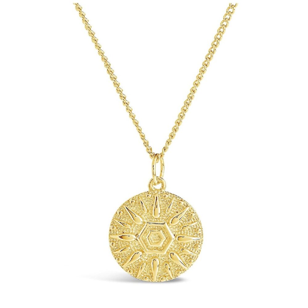 Sterling Forever Sun Disk Pendant Necklace 🇨🇦